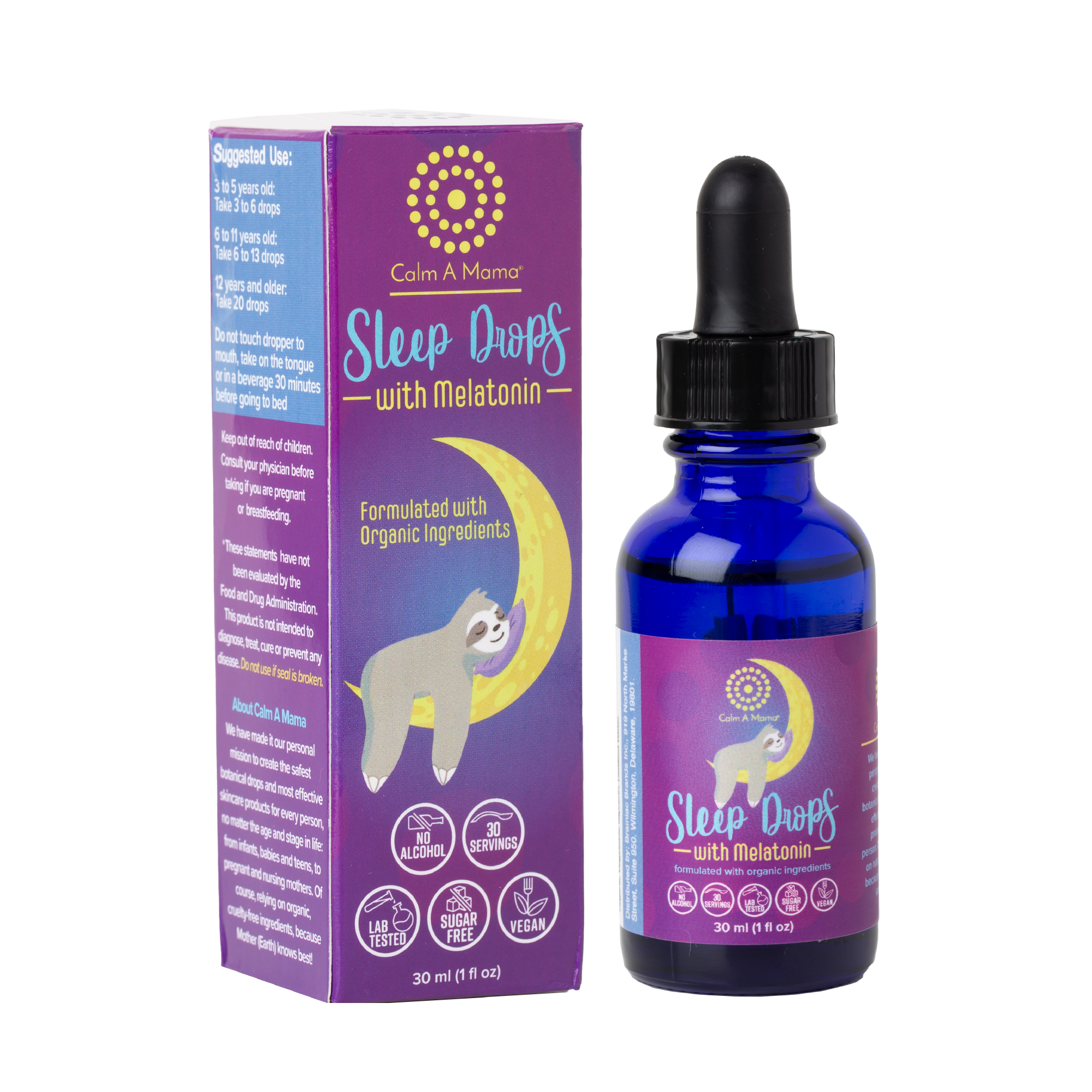 Sleep Drops with Melatonin - Natural Sleep Support