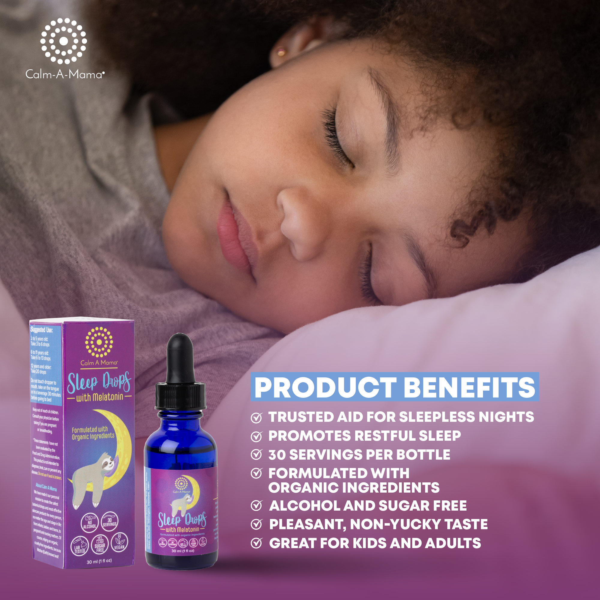 Sleep Drops with Melatonin - Natural Sleep Support