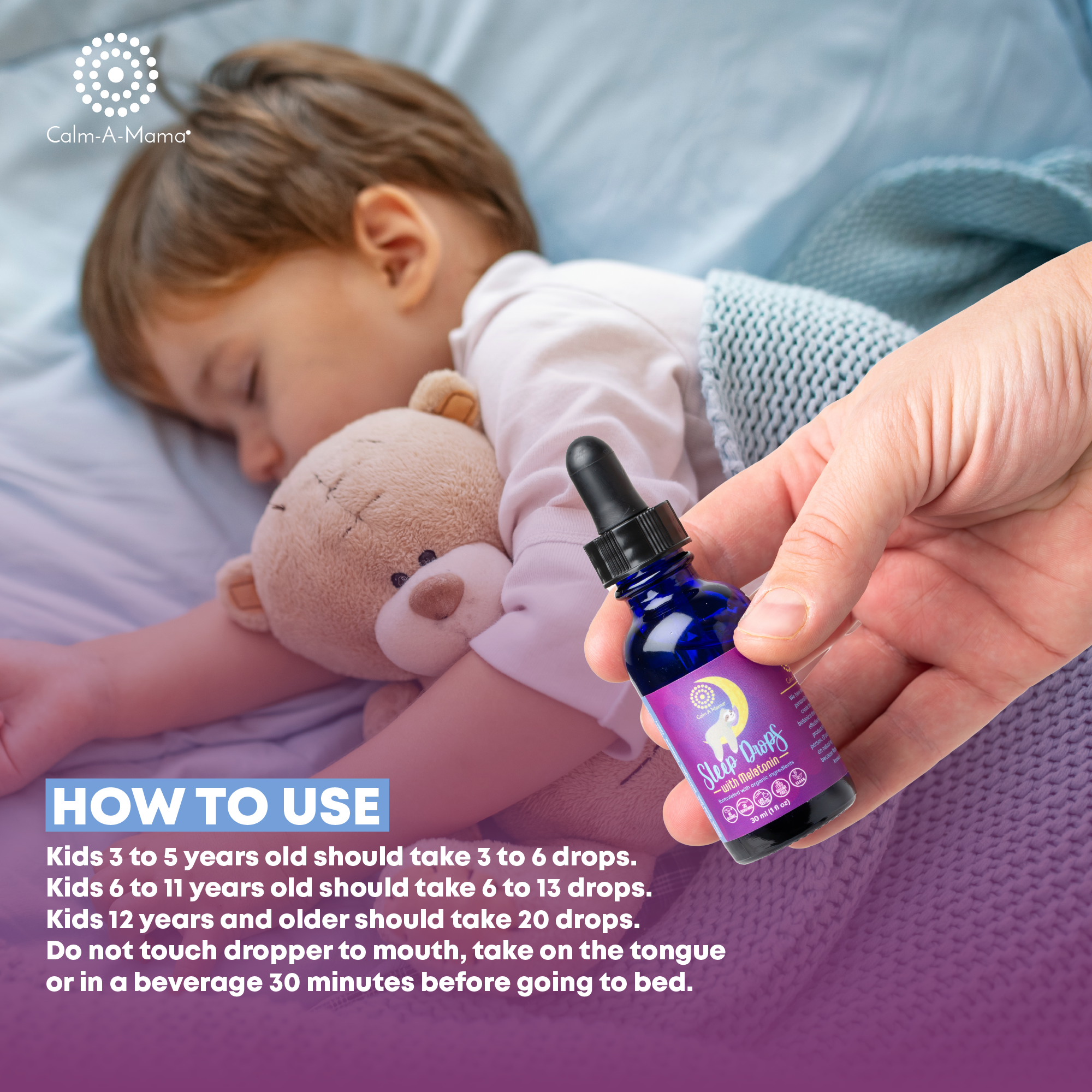 Sleep Drops with Melatonin - Natural Sleep Support