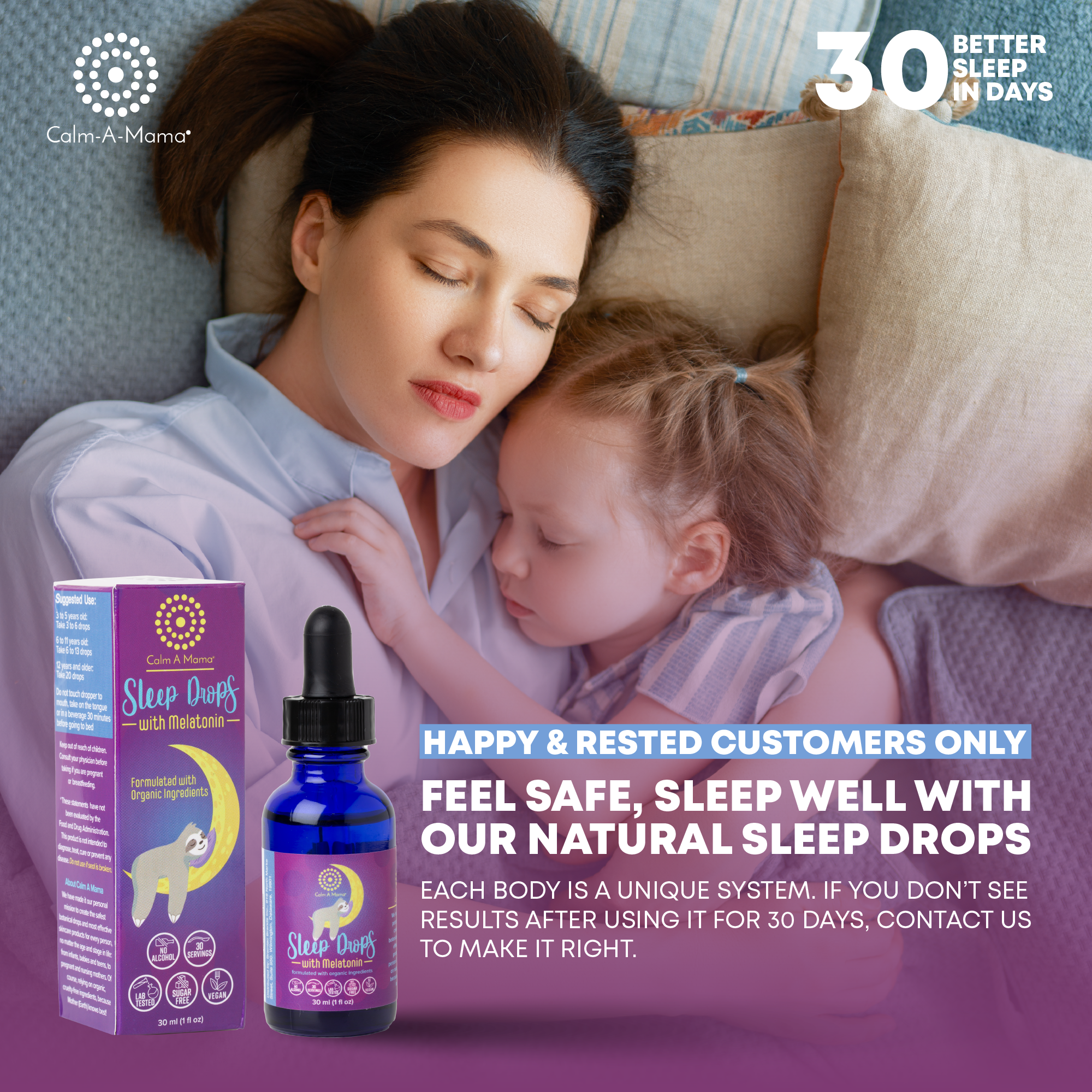 Sleep Drops with Melatonin - Natural Sleep Support