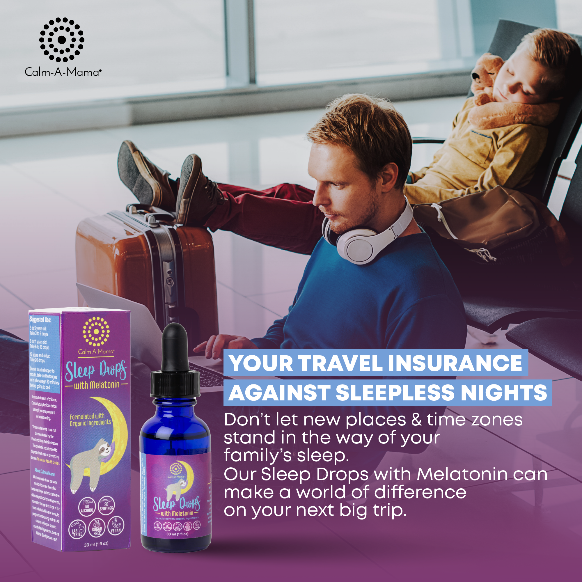 Sleep Drops with Melatonin - Natural Sleep Support